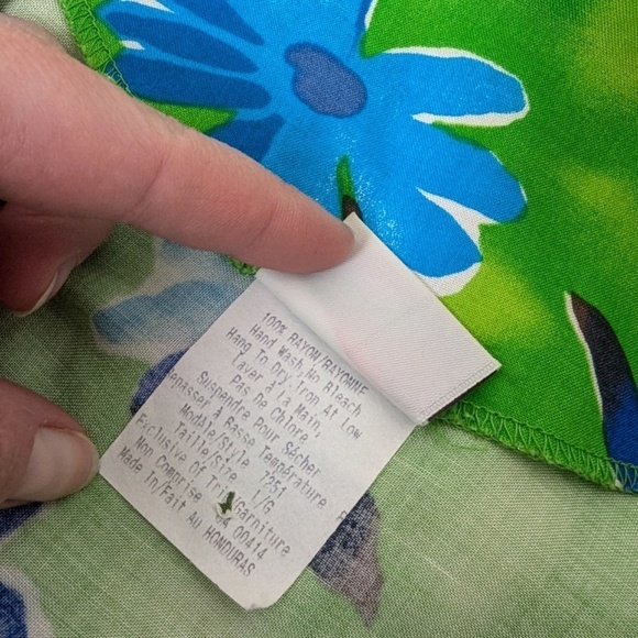 80's Babydoll Floral Dress Maxi Short Sleeve Waist Tie Long Floor Length - Picture 14 of 14